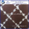 high safety and quality concertina cross razor wire /razor wire coils/flat razor wire fence ( clip style or welded style )